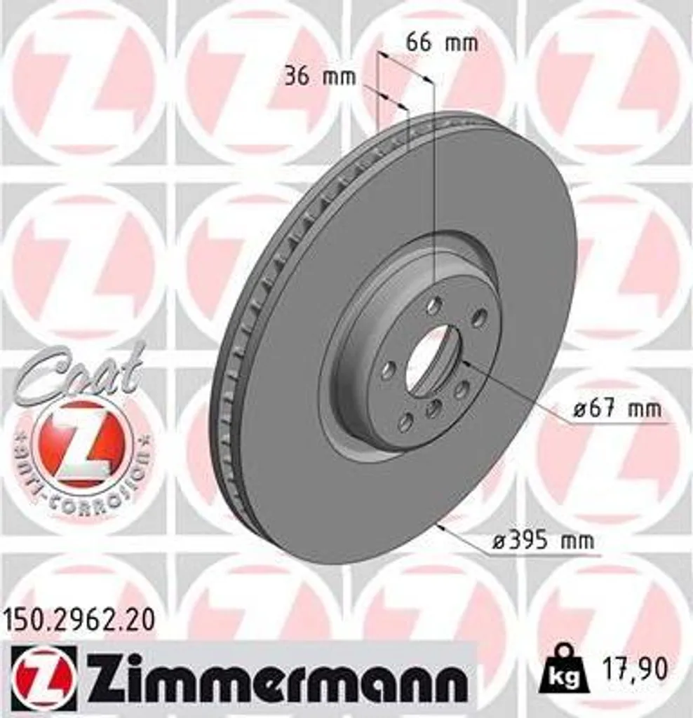Disque de frein anti-vibration pour BMW X7 et Série 8 OE 34116887397
