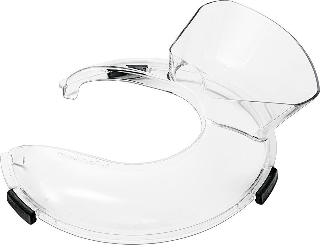 KitchenAid Spritzschutz 5KSMBLPS für Küchenmaschinen, transparent, Kunststoff, mit Einfüllschute, 254x287x76 mm
