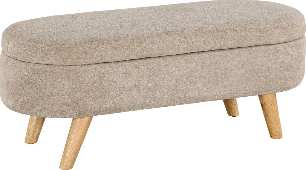 HOMCOM Banc banquette bout de lit coffre de rangement 2 en Image du produit 