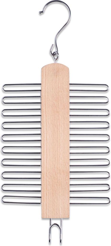 Zeller Krawattenhalter, Buche/Metall 17x39 Produktbild 