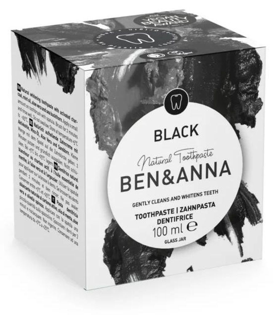 Ben & Anna Tandpasta Black (100 gr) Productafbeelding 