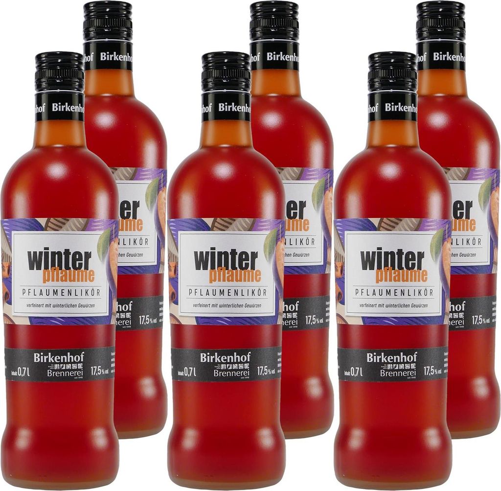 Birkenhof Winter-Pflaume Likör (6 x 0,7L) Produktbild 