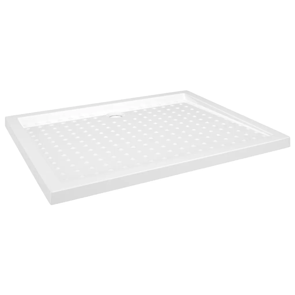 Piatto Doccia Slim 80x100 cm vidaXL Bianco ABS Antiscivolo Design Ultraflat