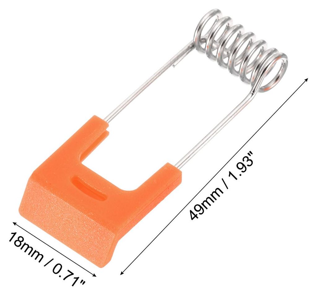 49x16mm Deckenleuchte Federklemmen 50 Pack Emittierende Diode Einbauleuchte Zubeh?r Befestigung Klammern fš¹r Decke Lampe Orange