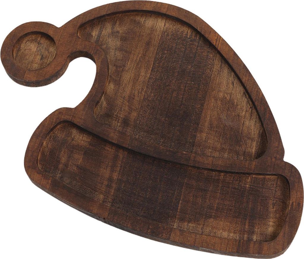 Weihnachtliches Essteller-Set aus Holz, festliche Serviertabletts aus Holz für Weihnachtssnacks, Käse, Obst, Feiertagsparty, Essenstablett, Gesch...