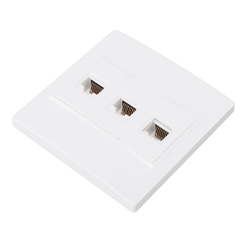 Plaque murale Ethernet Cat 6 3 ports,Plaque murale Ethernet Image du produit 