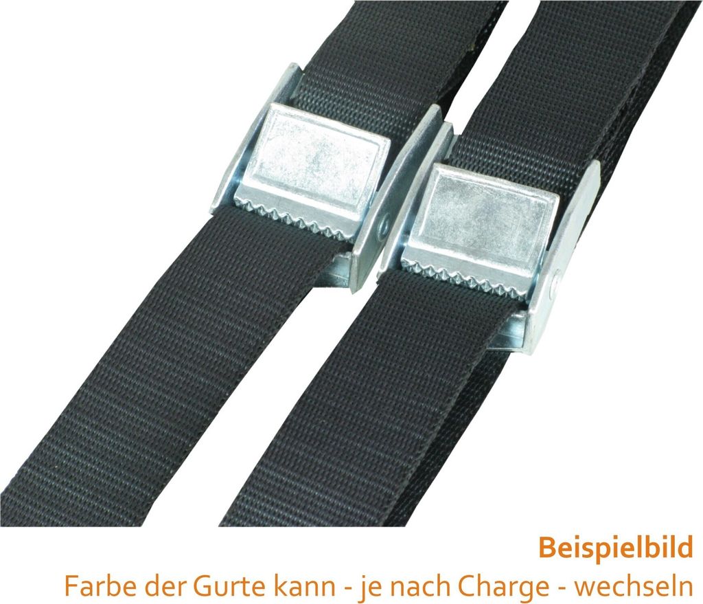 Gurtklemmen-Zurrgurt 25 mm x 1,0 m, 250 daN / Set a 2 Stück