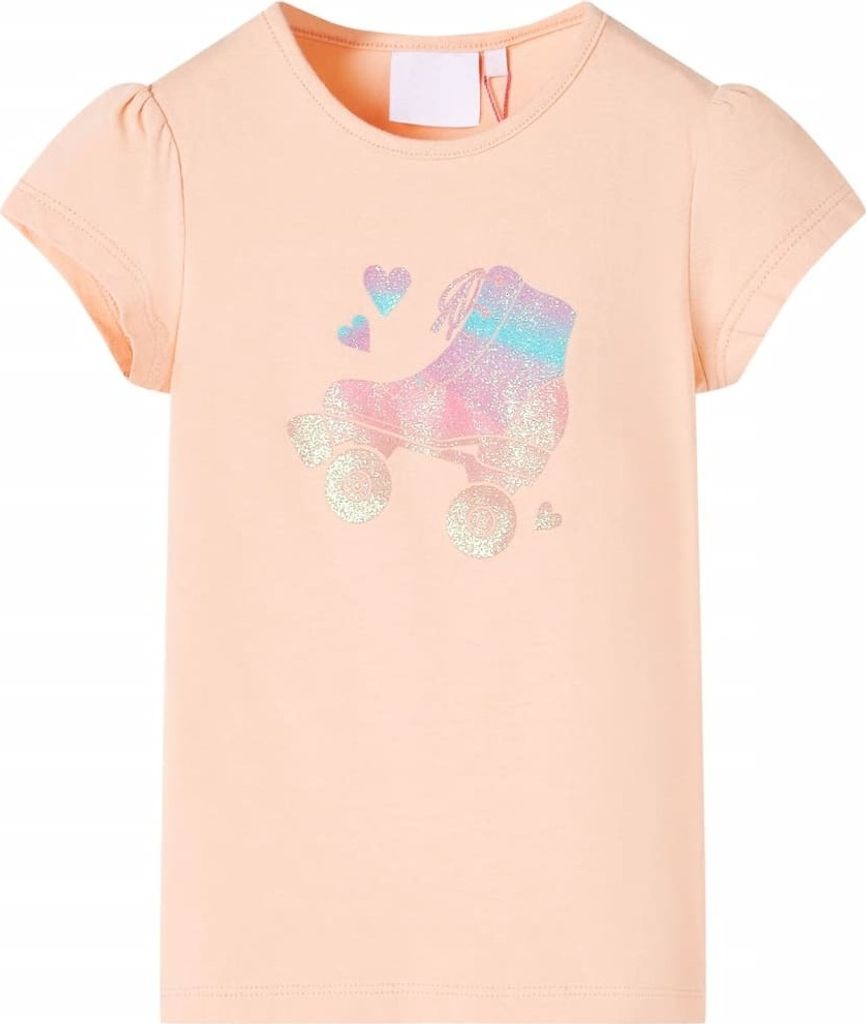 Kinder-T-Shirt Hellorange 116