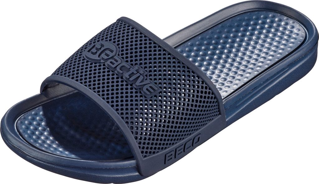 BECO the world of aquasports Badesandalen BEactive NAUTIK mit ergonomischem Fußbett dunkelblau 42