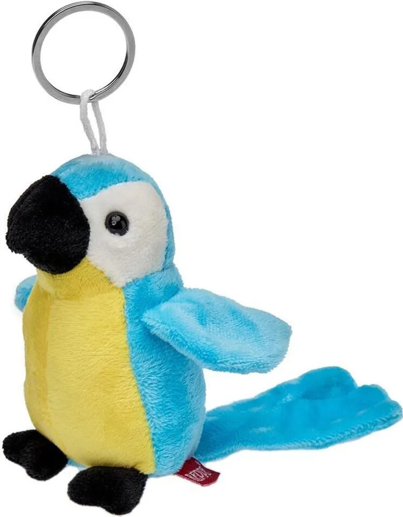 Portachiavi Ara Blu Giacinto 11cm: Dettagli realistici per appassionati