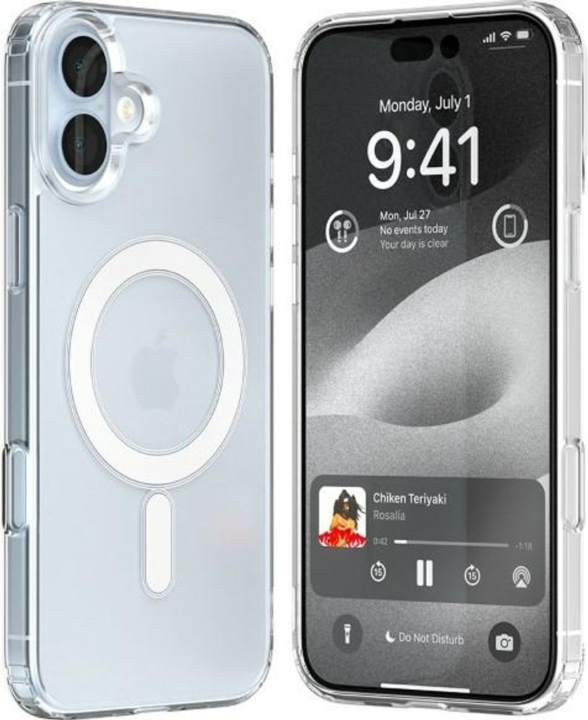 Mercury MagSafe Jelhard Case für Apple iPhone 16 Plus klar