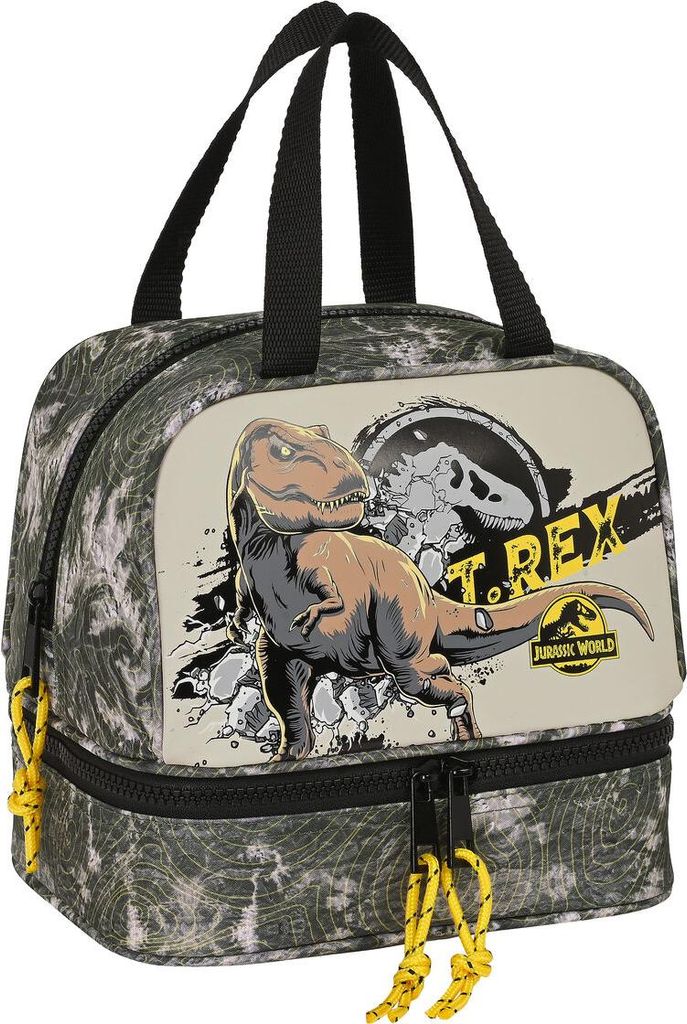 Lunchbox Jurassic World Warning Grau 20 x 20 x 15 cm