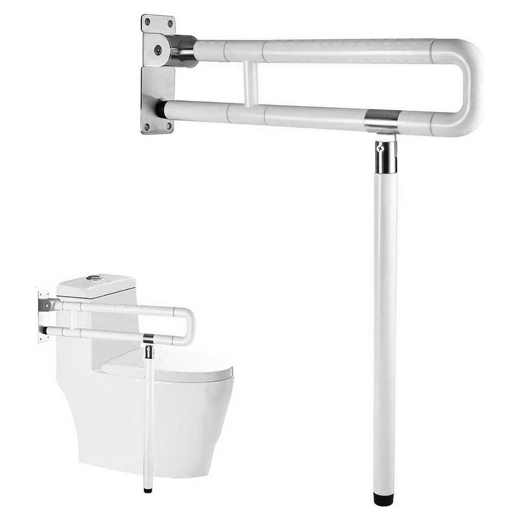 Toilettenstützhilfe für Bad & WC – Rutschfester Haltegriff aus Edelstahl & ABS, bis 150 kg belastbar
