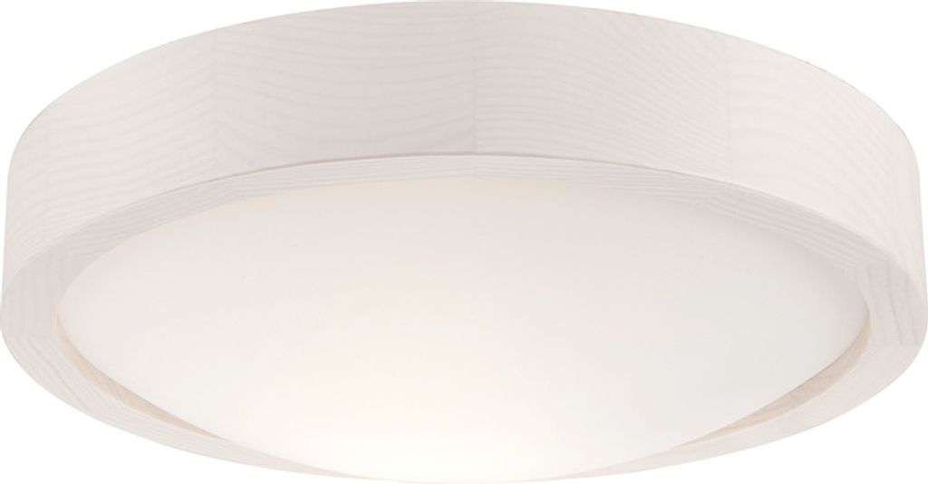 Bioledex Deckenleuchte Plafond-Leuchte 27cm E27 weiß Holz, Glas