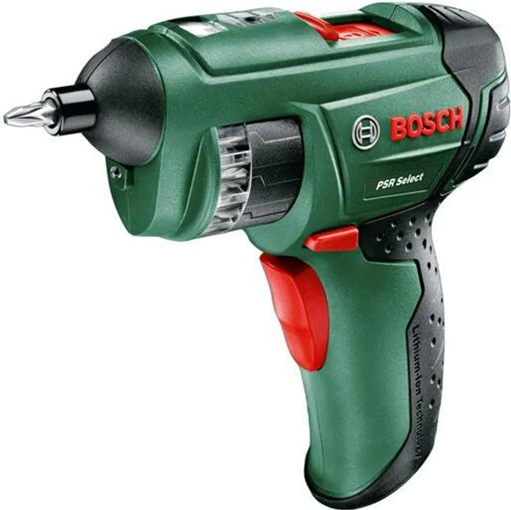 Bosch PSR Select visseuse sans fil avec 12 embouts et éclairage LED intégré
