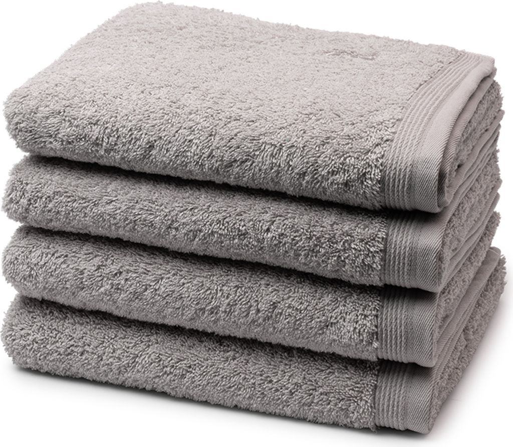 Möve Superwuschel 4 X Handtuch im Set Extraweiches Handtuch, Aus 100% hochwertiger Baumwolle, Mit eingesticktem Markenlogo