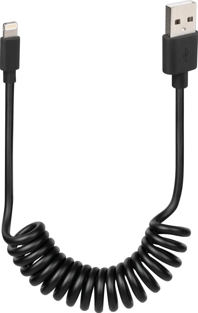 Câble Apple 8-pin noir pour voiture et bureau 100 cm Lampa charge sécurisée