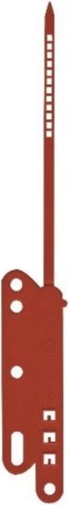 Abheftstreifen universal 80mm Kunststoff VE=100 Stück rot