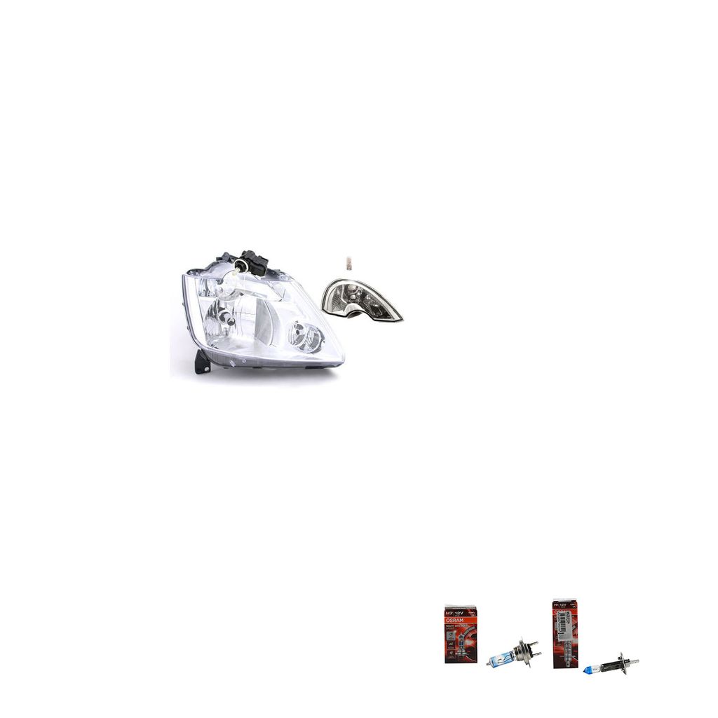 Johns, Scheinwerfer + Osram Night Breaker Laser passend für Renault Modus FP JP Rechts 8200402521 4431359 1607972880 2605600Q0A 260564EA0A 4159062400