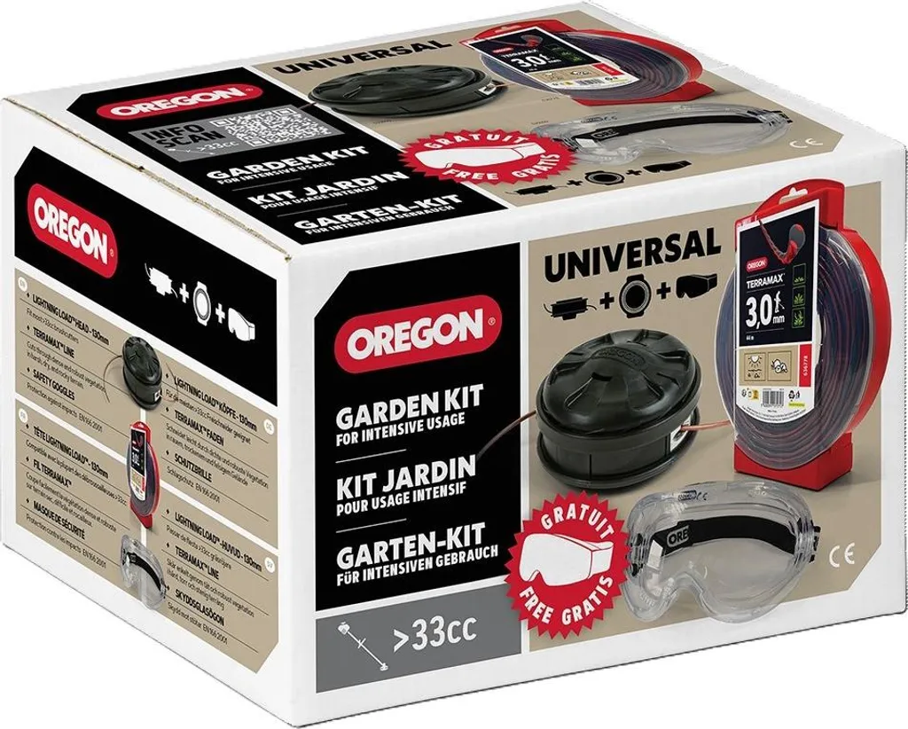 Pack Oregon tête et fil pour débroussailler les herbes hautes
