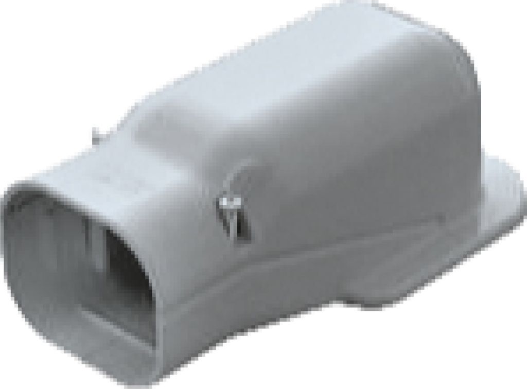 Evolar Klima-Winkelverbindungsstück Grau 75 x 63 MM Produktbild 