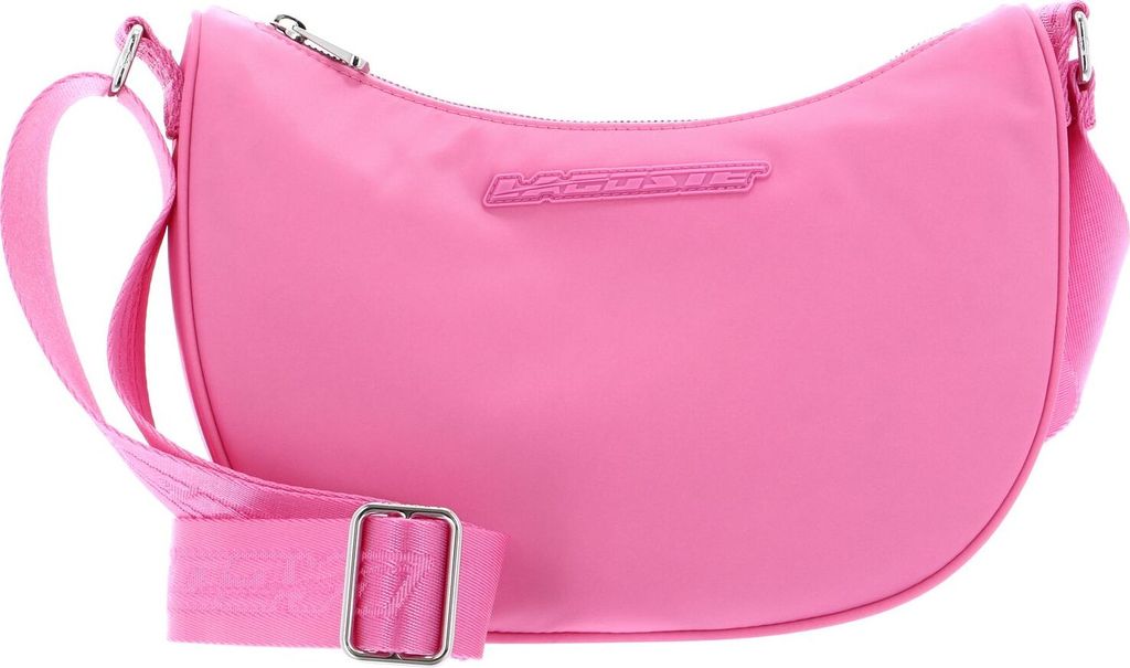 LACOSTE Schultertasche Umhängetasche Moon Bag Wild Rose Corrida pink