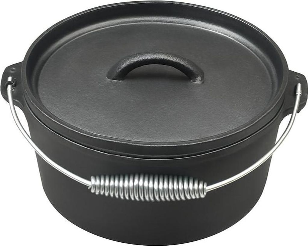Blackwell Bräter Gusseisen / Dutch oven mit Deckel - ø 25 cm / 4 Liter - ohne Antihaftbeschichtung