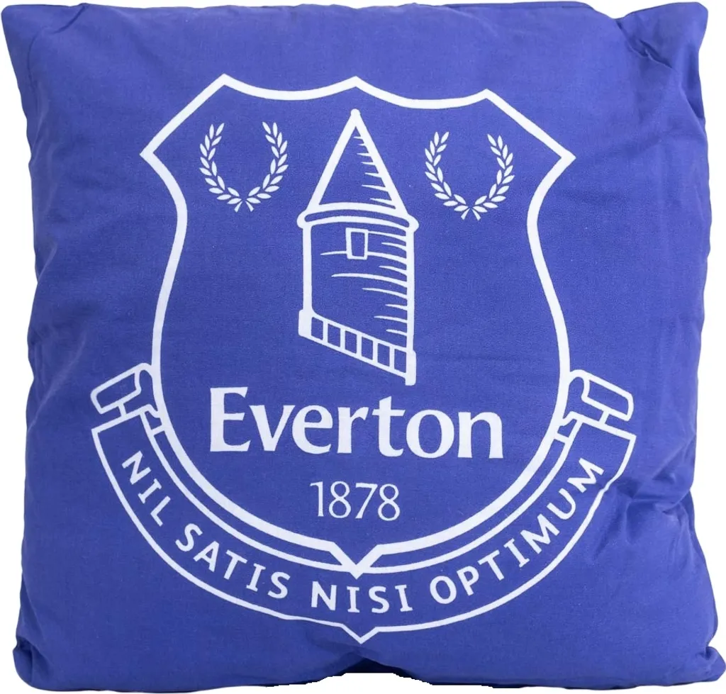 Coussin Décoratif Everton FC Bleu 40x40 - Oreiller de Supporter Foot