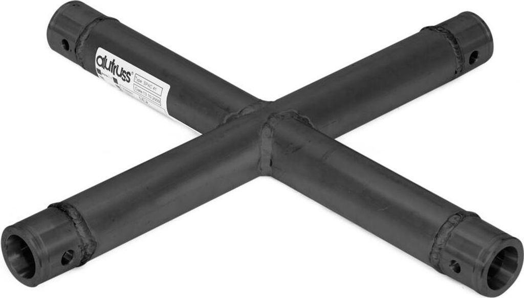 ALUTRUSS SINGLELOCK SPAC-S41 4-Wege-Kreuzstück 90° sw