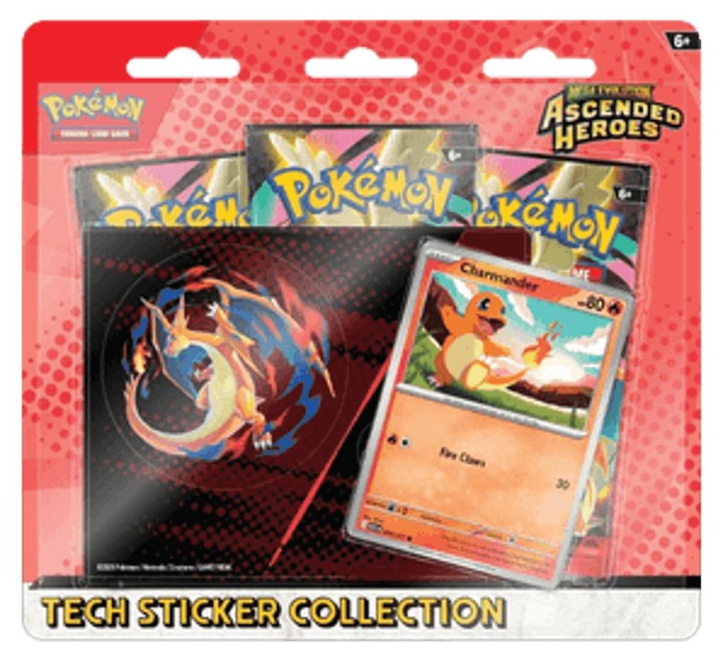 Pokemon Ascended Heroes: Charmander Tech Sticker Collection Productafbeelding 