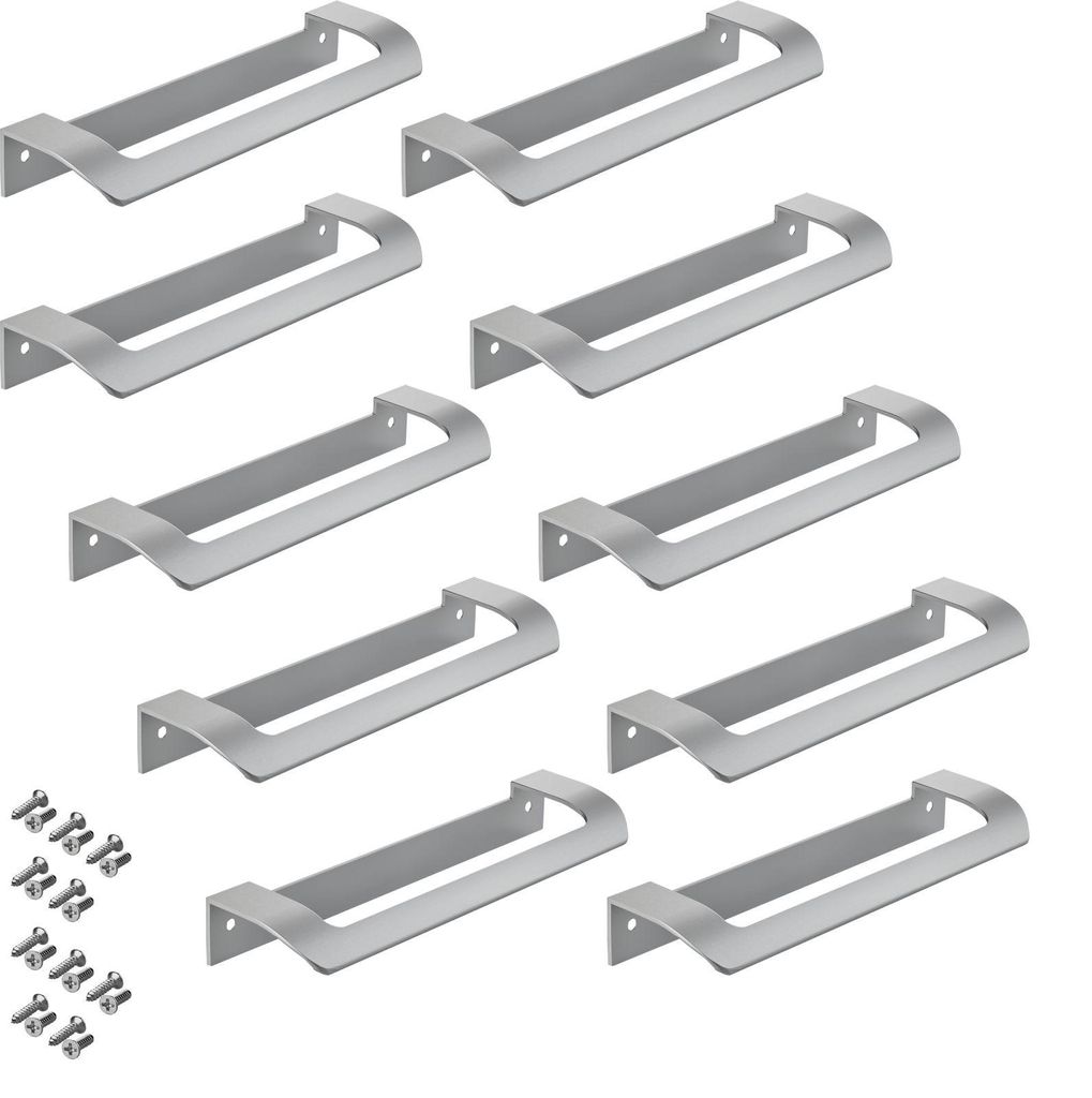 SOTECH Möbelgriff LYS Schrankgriff – Bohrabstand 160 mm, Chrom matt (10 Stück)