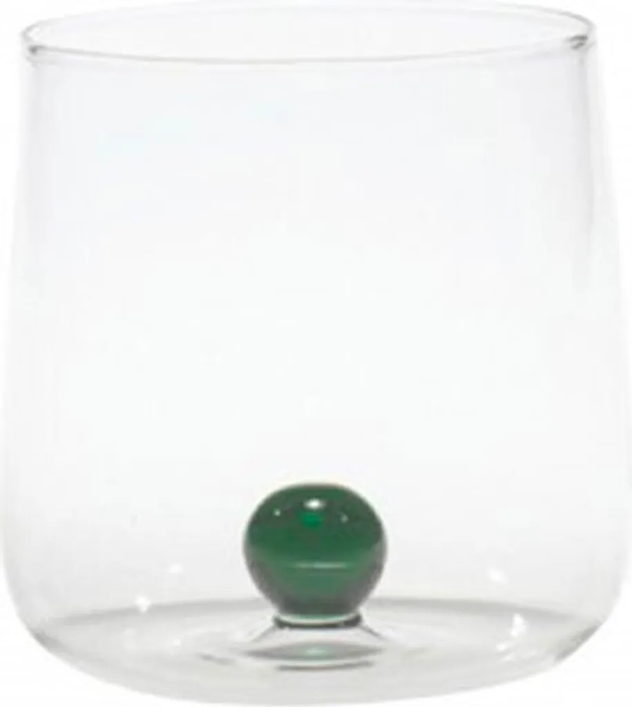 Offerta Set 6 Bicchieri Zafferano Bilia Verde - Borosilicato Design Unico