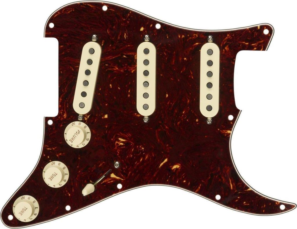 Fender Pre-Wired Strat SSS TEX MEX Tortoise Shell Pickguard