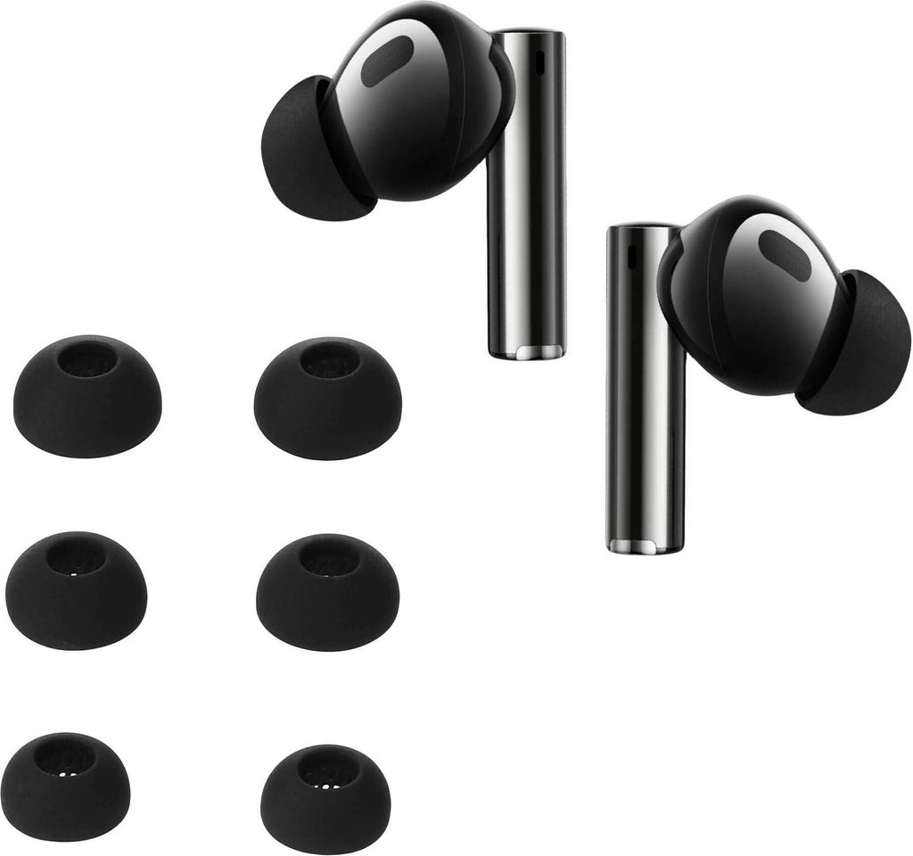 kwmobile 6x Polster kompatibel mit Xiaomi Realme Buds Air 5 Pro - 3 Größen - Silikon Ohrstöpsel In-Ear Kopfhörer