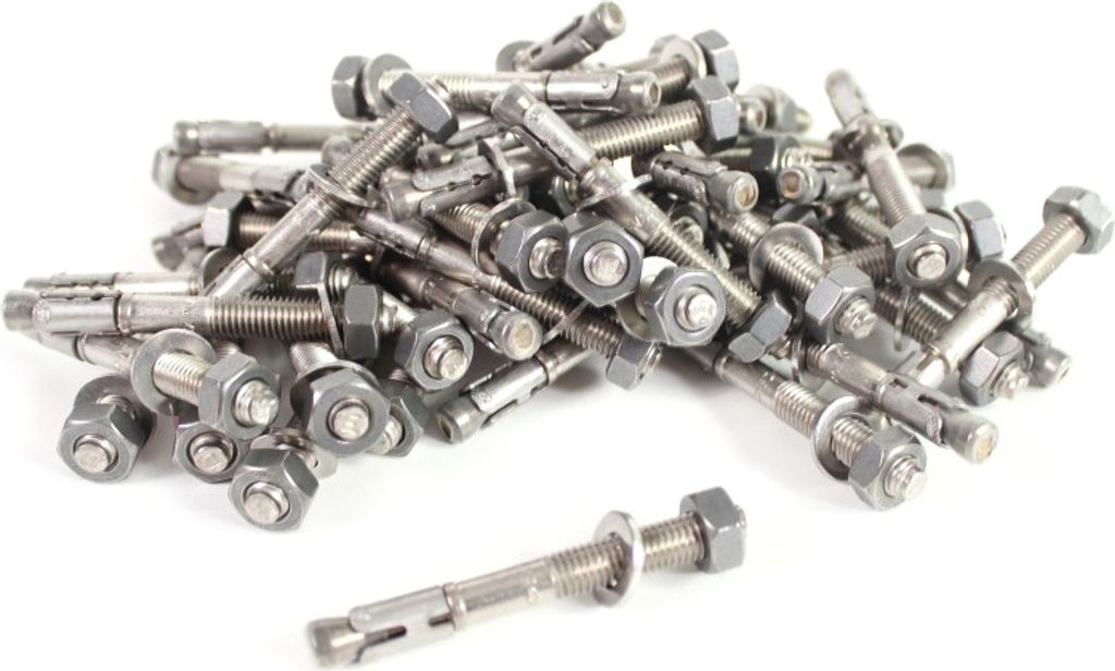 100 x ancoraggio pesante M10 in acciaio inox A4 VA Immagine del prodotto 