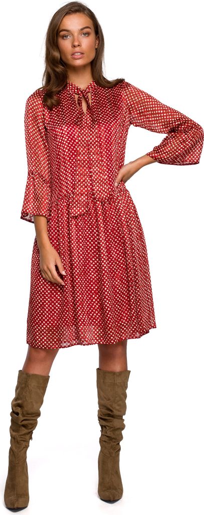 Stylove Midikleid für Frauen Vincent S237 rosa XL