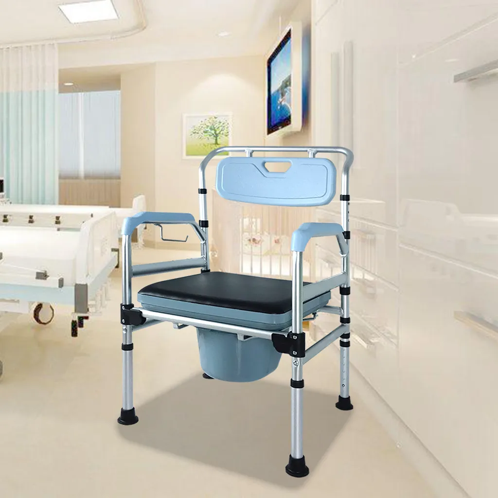 Solution Mobilité : Chaise de Nuit Réglable pour Éviter les Chutes WC - 3