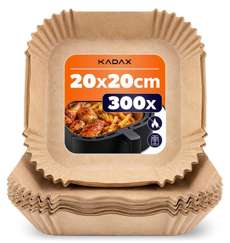 Carta forno per friggitrici ad aria KADAX, 20x20 cm, 300 Immagine del prodotto 