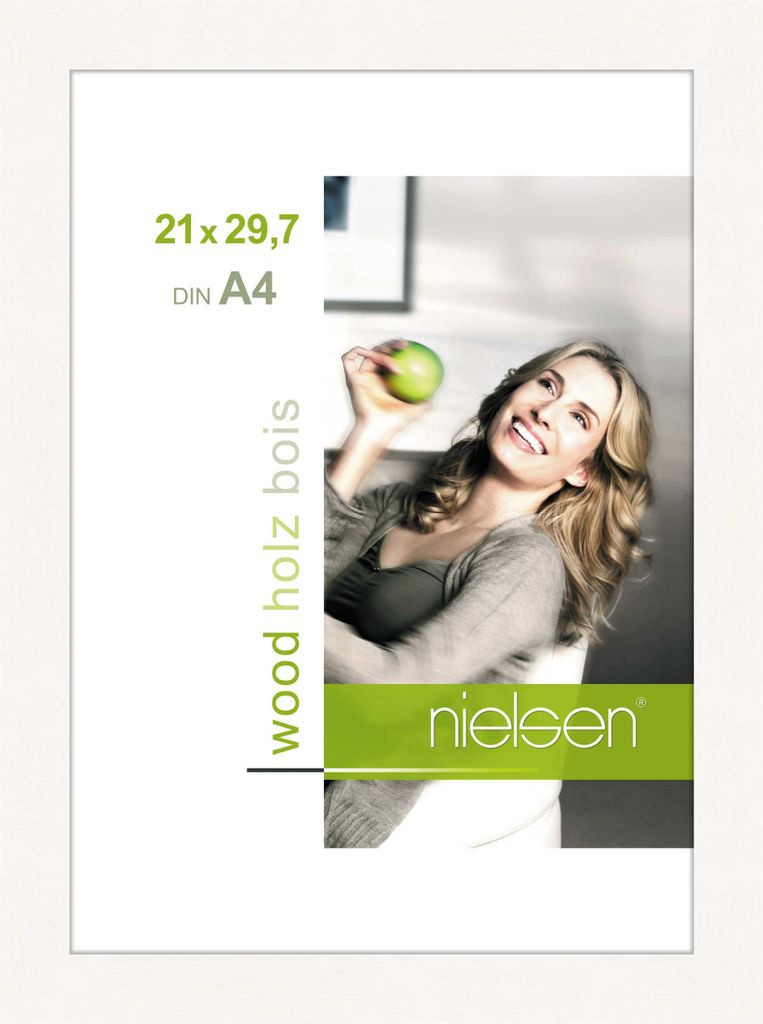 nielsen Holz Bilderrahmen Essential, 21x29,7 cm (A4), Weiß