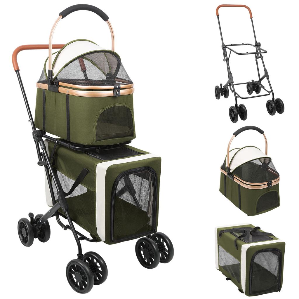 Hundebuggy Haustierwagen Haustierbuggy mit Sicherheitsgurt Produktbild 