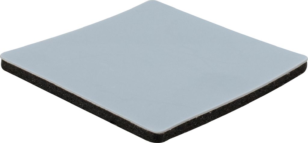 WAGNER PTFE Gleiter 16tlg. - 25 x 25 x 1,5 mm, selbstklebend, grau, als Schutzpads oder zum Basteln - 16122499