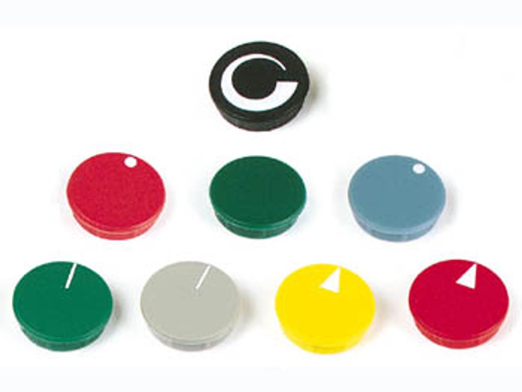 Deckel für 21-mm-Knopf (grau)