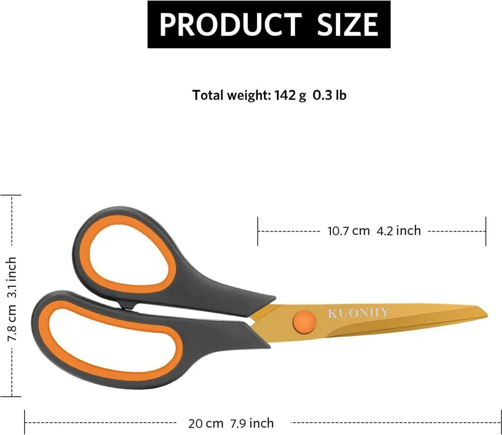 Ciseaux Soft-Grip en Titane Haute Résistance 20,3 cm - Pack de 6 Pièces