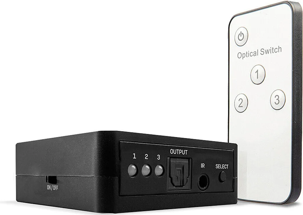 Sélecteur Toslink 3 Entrées Lindy 70482 pour Connecter Console et Box TV