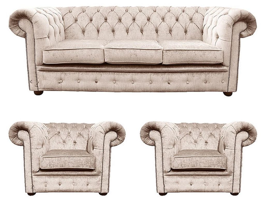 Chesterfield Couch Polster Sofa Klassische Leder Sofagarnitur Polster Couch Neu