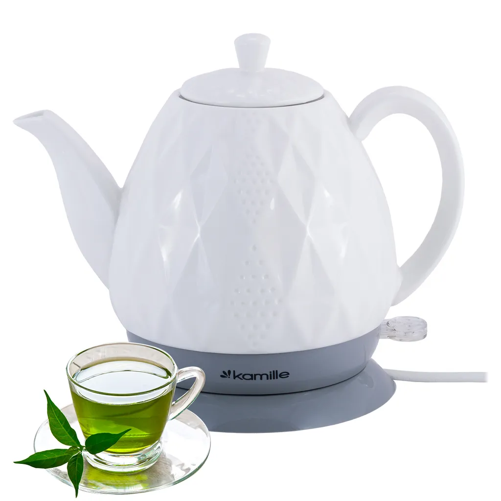 Bouilloire en céramique sans fil pour infusion et théière électrique - 2