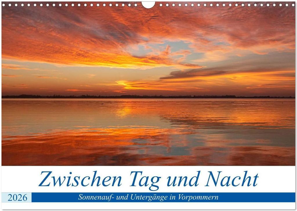 Vorpommern zwichen Tag und Nacht (Wandkalender 2026 DIN A3 quer), CALVENDO Monatskalender