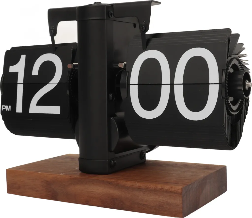 Horloge numérique pour décoration bureau - Modèle rétro noir chic