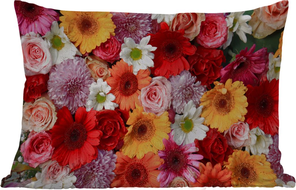MuchoWow® Outdoor Kissen - Blumen - Farben - Gerbera - Produktbild 
