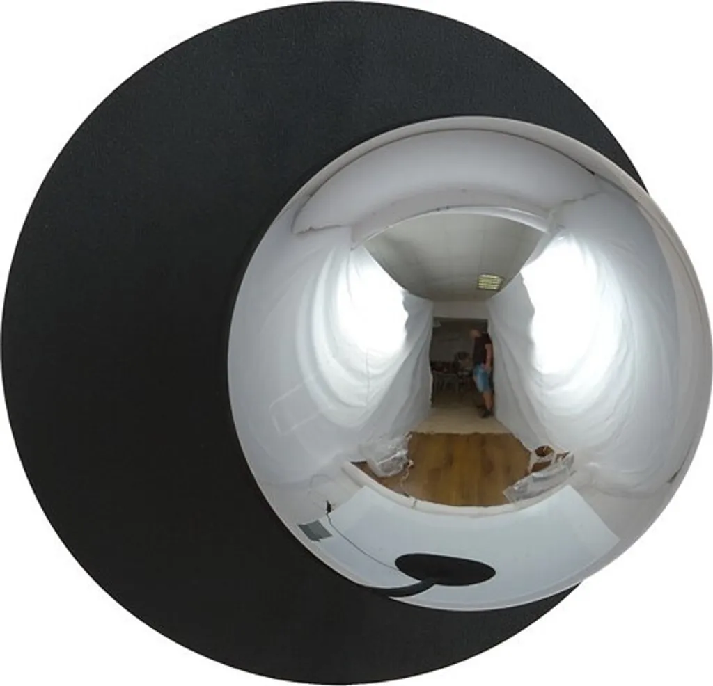 Luminaire mural design OSLO en métal noir et graphite E14 style moderne